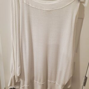 We The Free Off-the-Shoulder White Sweater